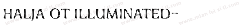 Halja OT Illuminated字体转换
